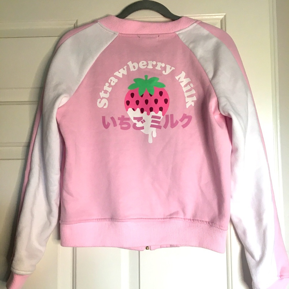 HOT TOPIC Cute, Pink Bomber XS (runs large)